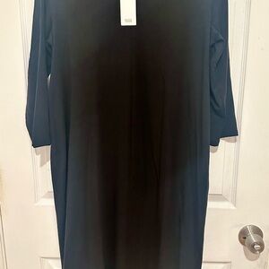 Eileen Fisher Classic Black Long Sleeve Dress